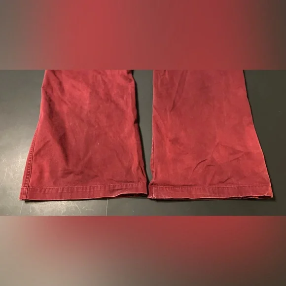 Vintage Old Navy Women’s Size 16 Red Pants Low Rise Wide Leg - Picture 6 of 15
